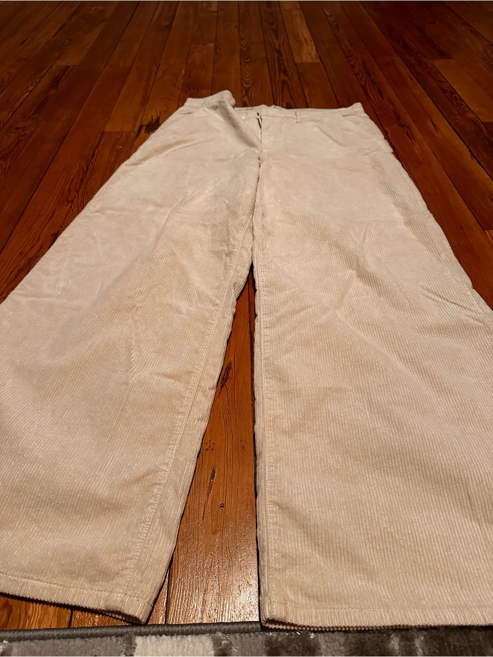 a.n.a Cream Corduroy Boot Cut Pants